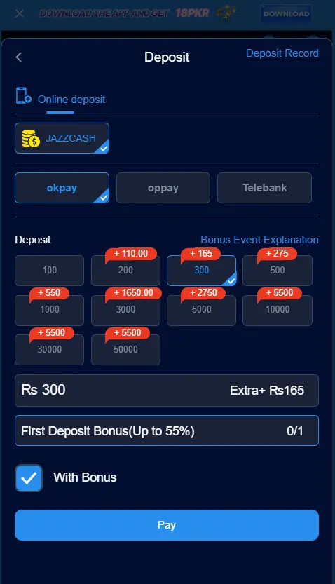 TOT55 Depsoit